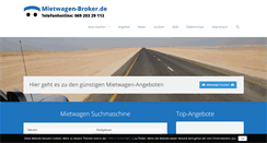 Desktop Screenshot of mietwagen-broker.de